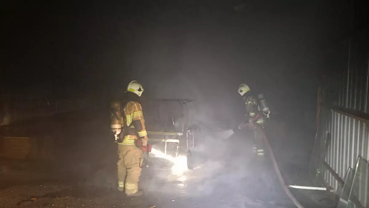 Bursa’da Marangoz Atölyesinde Yangın