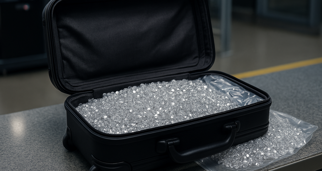 Havalimanında yolcunun el bagajının içinden 11 bin elmas çıktı!